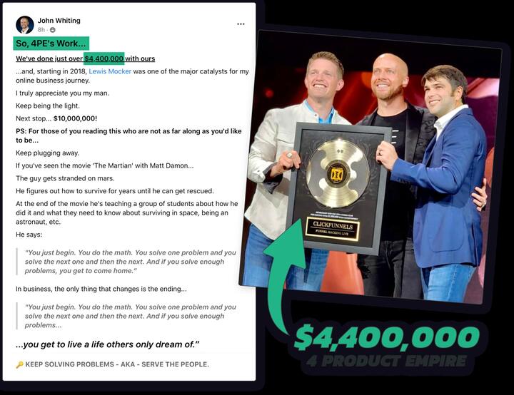 Over $4.4M USD