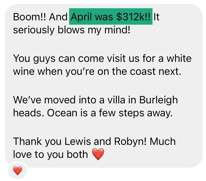 April was $312K